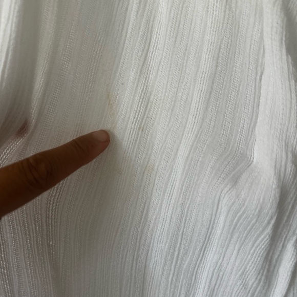 L*Space White Gauzy Anita Cover Up size XS/S - Picture 5 of 6